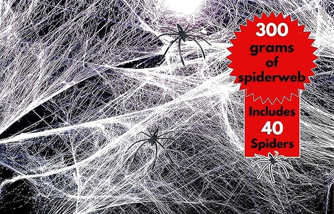 THE TWIDDLERS Deluxe Spinnennetz-Set elastich! Massive 300 Gramm