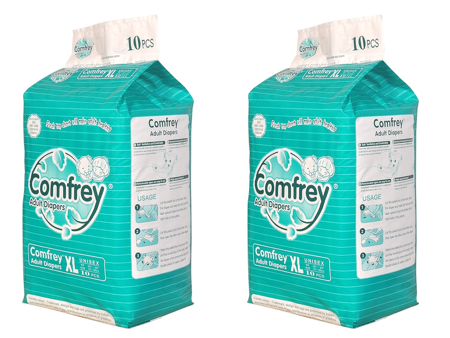 comfrey diapers xl