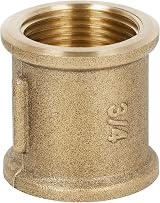 HYDROBIL 3/4" Brass MUFF Thread Pipe Fitting Female x Female Screwed view 5