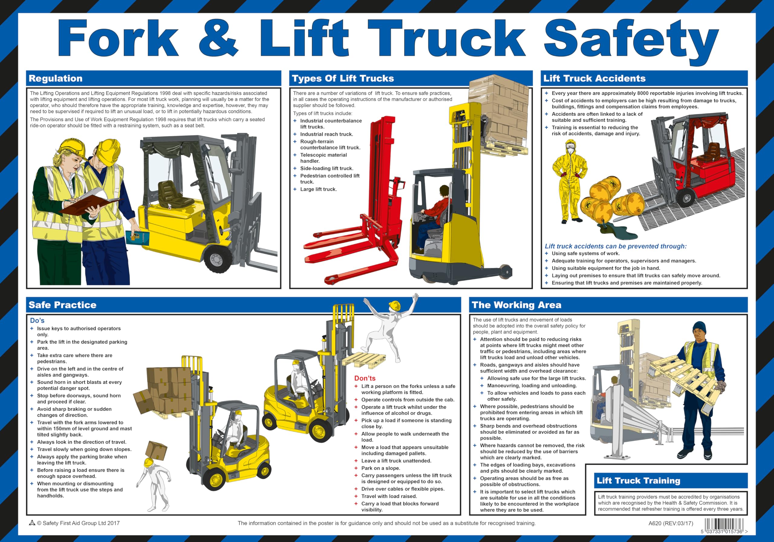Safety First Aid Group A620T 6899, Fork Lift and Truck Safety