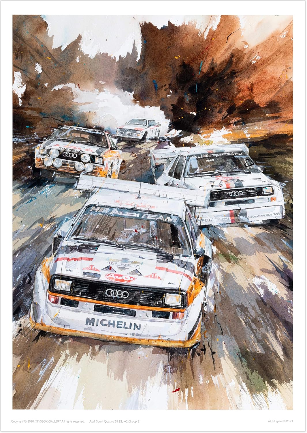 Amazon Com Minseok Watercolor Car Posters Room Decor Premium A3 Art Old Car Print Pictures Perfect Car Wall Art Gift Dynamic Rally Sports Cars Posters Prints