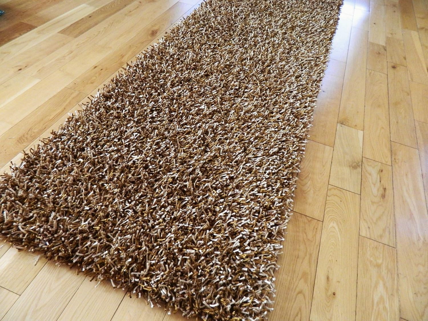 MODERN THICK HEAVY GOLD BEIGE BROWN CHAMPAGNE TWO TONE SPAGHETTI