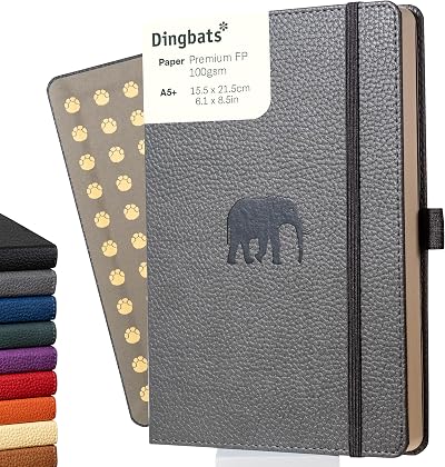Dingbats* Wildlife Dotted Journal A5 Vegan Leather Hardcover 192 Pages