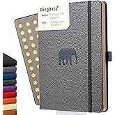 Dingbats* Wildlife Lined Writing Journal Notebook A5 - Vegan Leather Hardcover - Ideal for Work, Travel - Pocket, Elastic Closure, & Bookmark