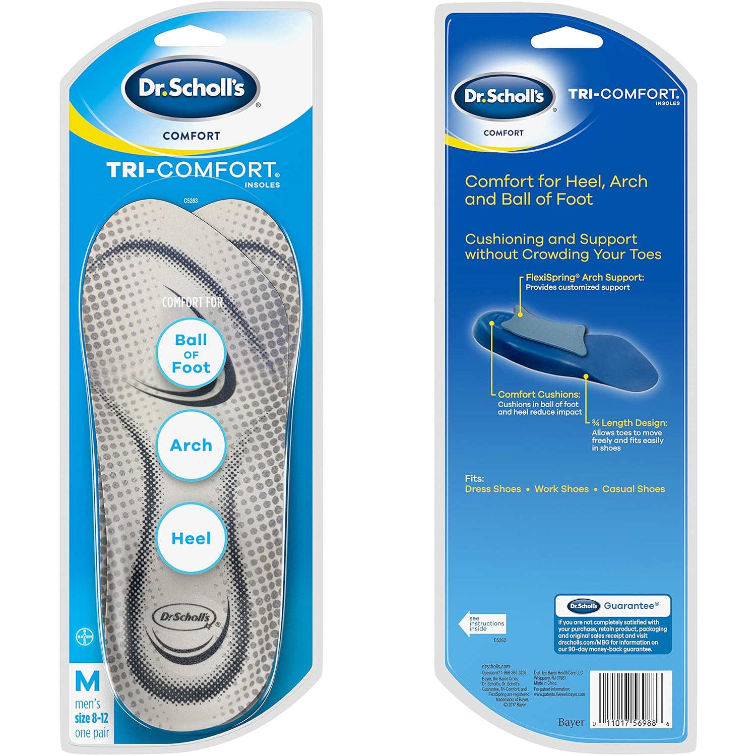Buy Dr Scholl S Tri Comfort Insoles For Men 1 Pair Size 8 12