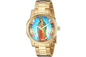 EWATCHFACTORY Our Lady of Guadalupe Religious Bracelet Watch - Gold