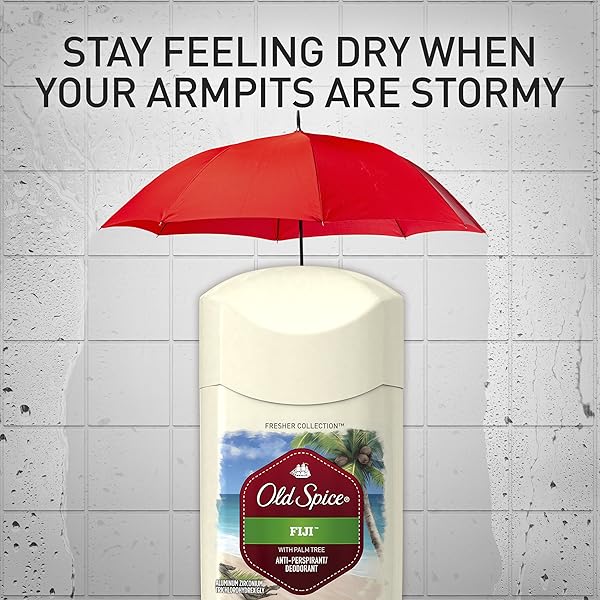OLD SPICE FRESHER COLLECTION MEN’S ANTI-PERSPIRANT AND DEODORANT, FIJI SCENT – 3.4 OZ