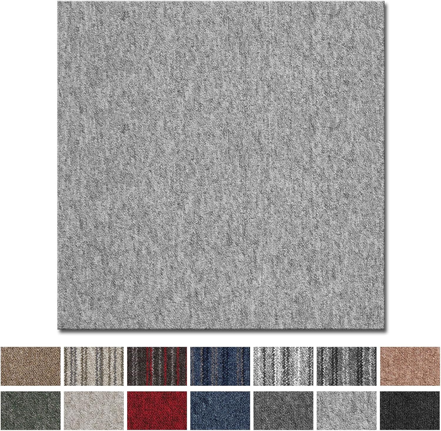 Produktbild von Beige Teppichfliesen Nadelvlies Gerippt Selbstliegende