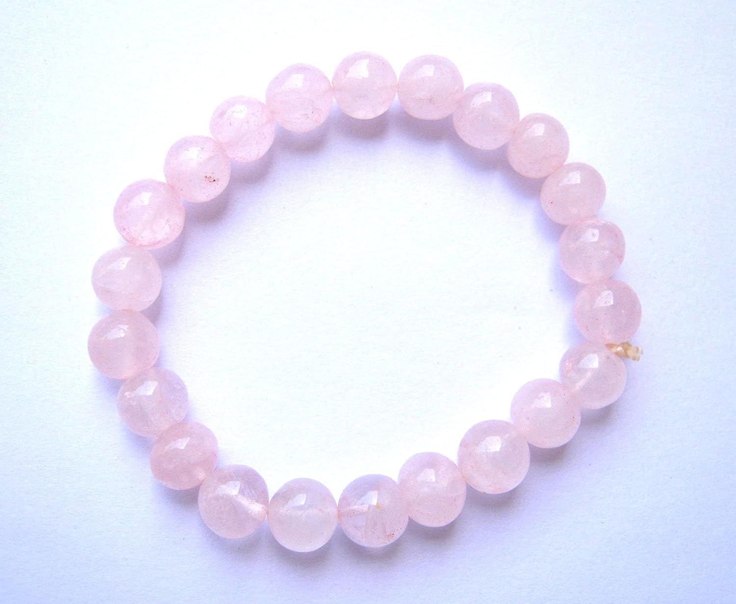Beautiful Rose Quartz Power Beaded Round Bracelet crystal healing Gift Fashion Gemstone Accessory Love Peace meditation spiritual