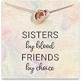 STORYJEWELLERY Sister Necklace, Sister Gifts, Sisters Birthday Valentines Day Gifts from Sisters, Link Necklace, Sisterhood Jewelry