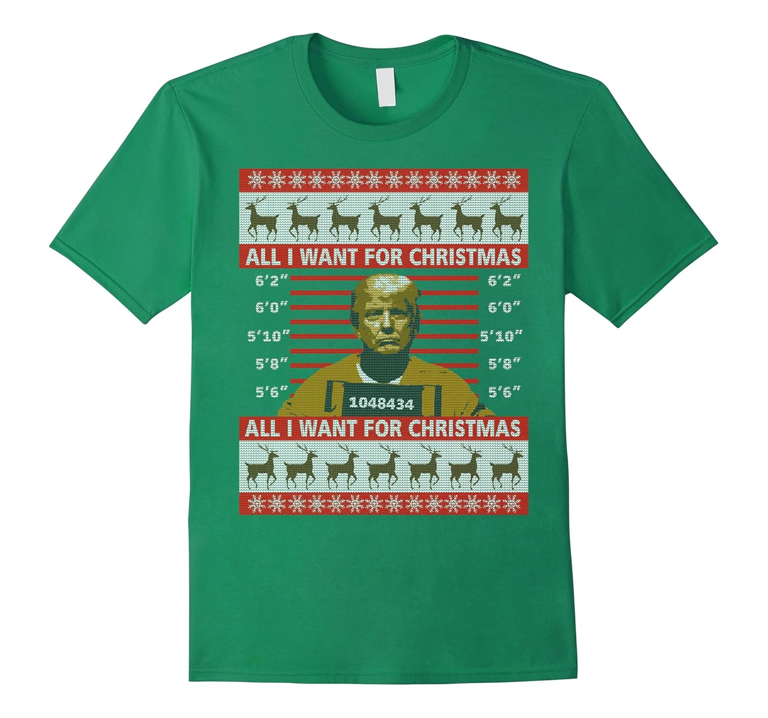 Trump in Prison Ugly Christmas Sweater T-Shirt-ANZ