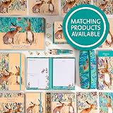TGSC The Gifted Stationery Kissing Hares Writing Set with Ballpoint Pen, 32 A5 view 6