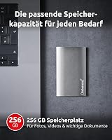 Intenso 1.8 Inch External SSD Premium 256 GB USB 3.0 Super Speed Fast Portable view 3