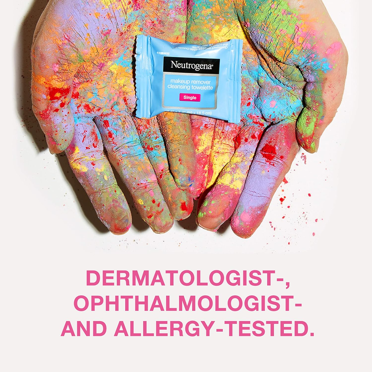 Neutrogena Makeup Remover Facial Cleansing Towelette Singles, Daily Face Wipes to Remove Dirt, Oil, Makeup & Waterproof Mascara, Gentle, Alcohol-Free, Individually Wrapped, 20 ct: Beauty