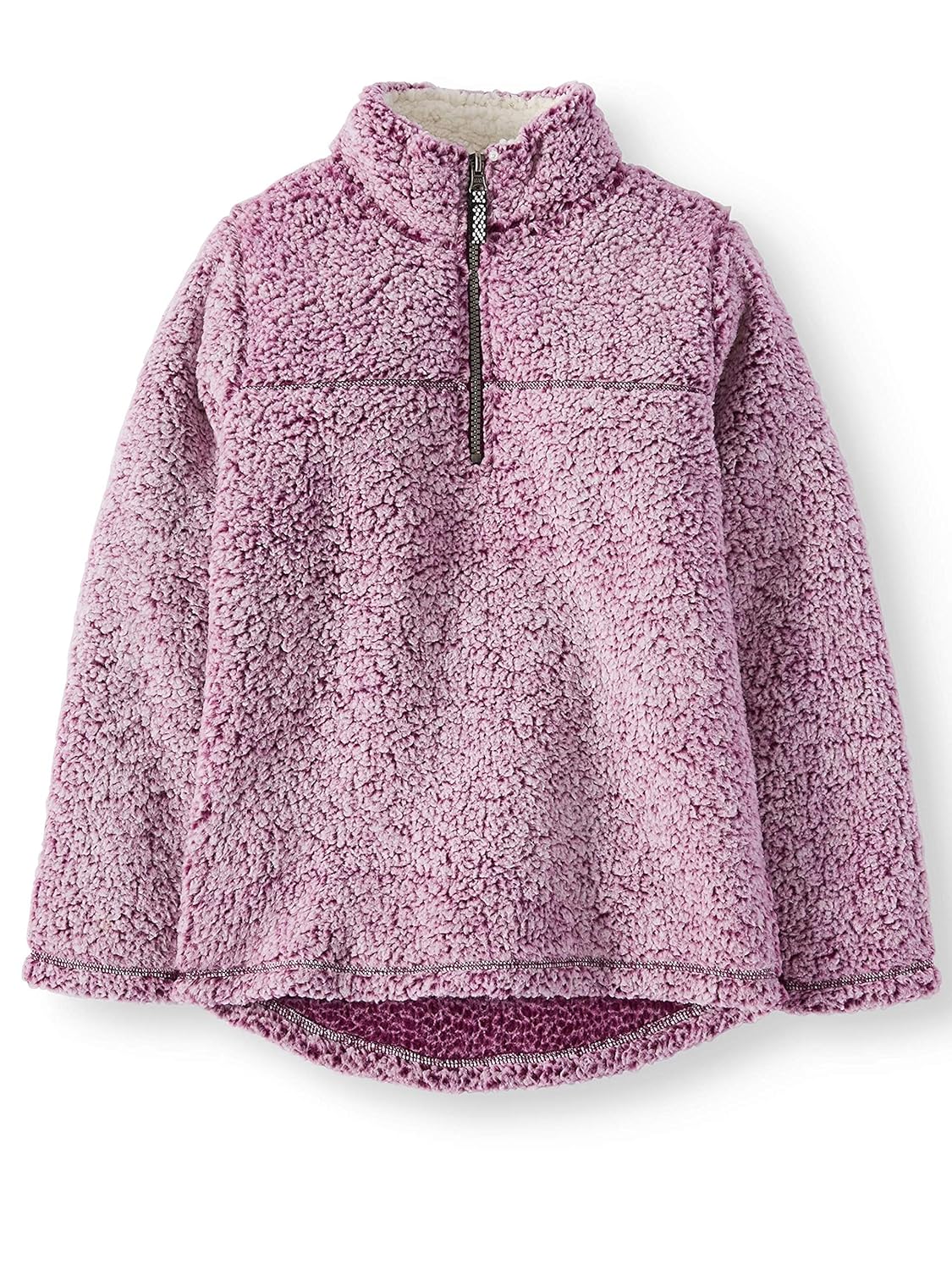 sherpa pullover purple