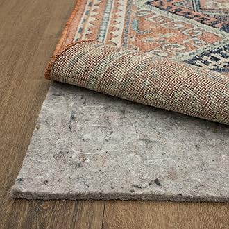 Mohawk Home7' 6" x 10' 1/4 Rug Pad 100% Felt Protective Cushion, Premium Comfort Underfoot – Safe for All Floors