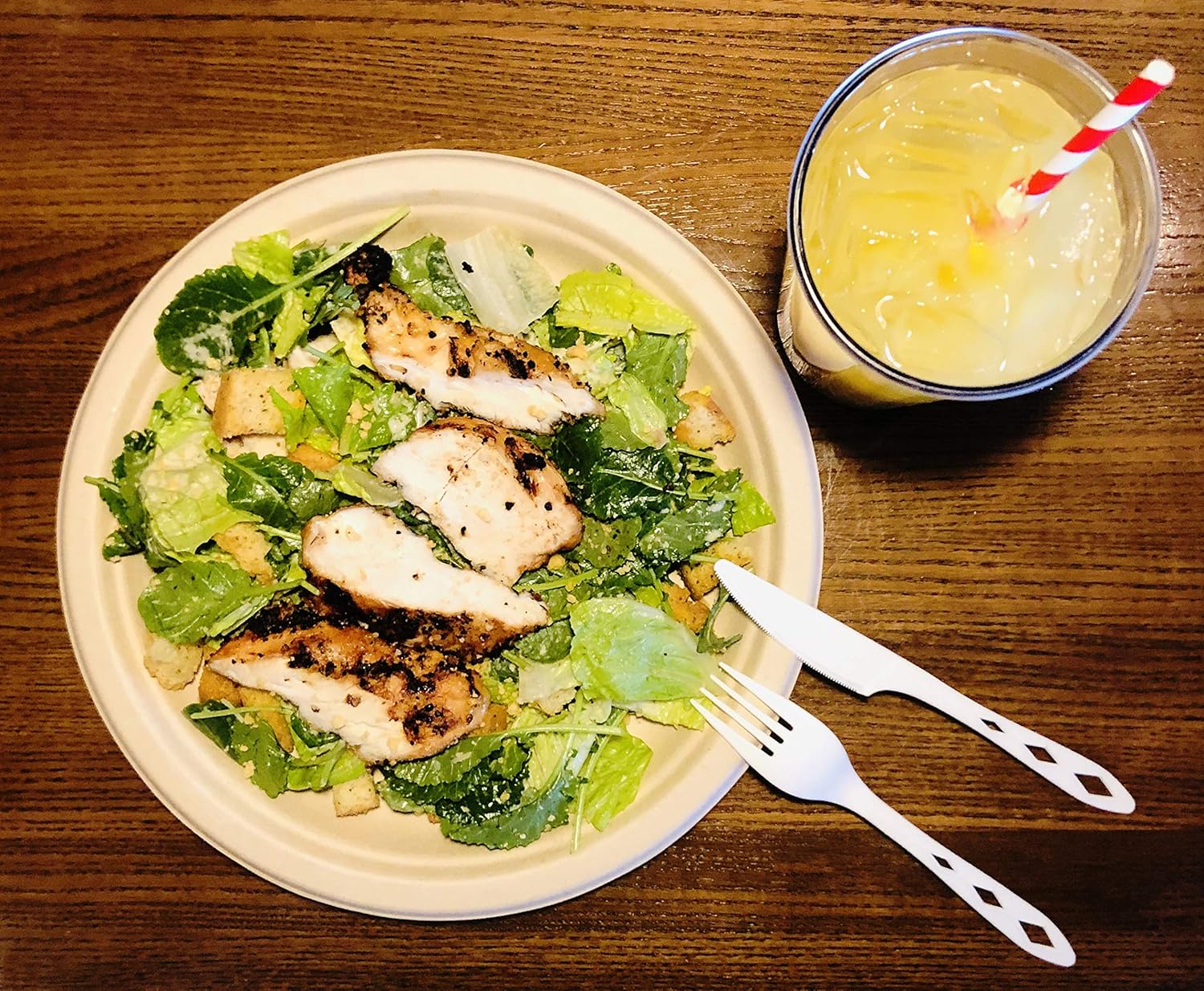 Earth's Natural Alternative Eco-Friendly, Natural Compostable Plant Fiber 9" Plate, Natural, 125 Count: Kitchen & Dining