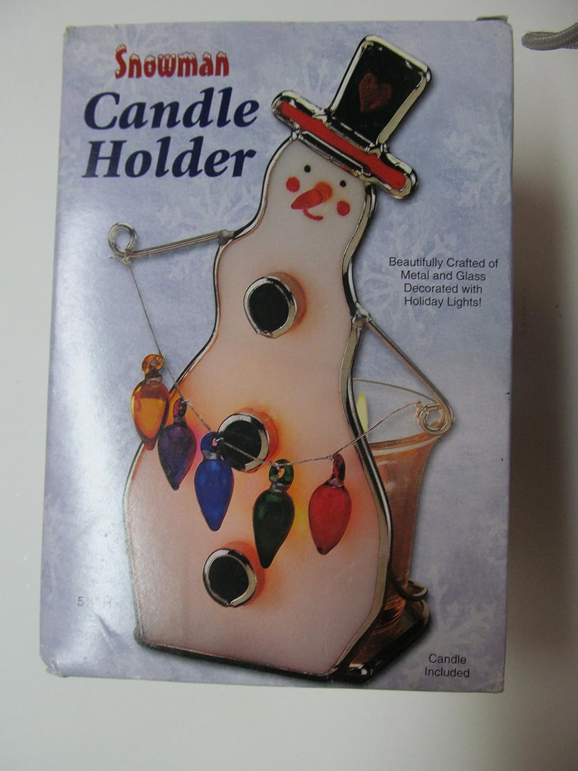 Tealight Snowman Candle Holder Home & Kitchen
