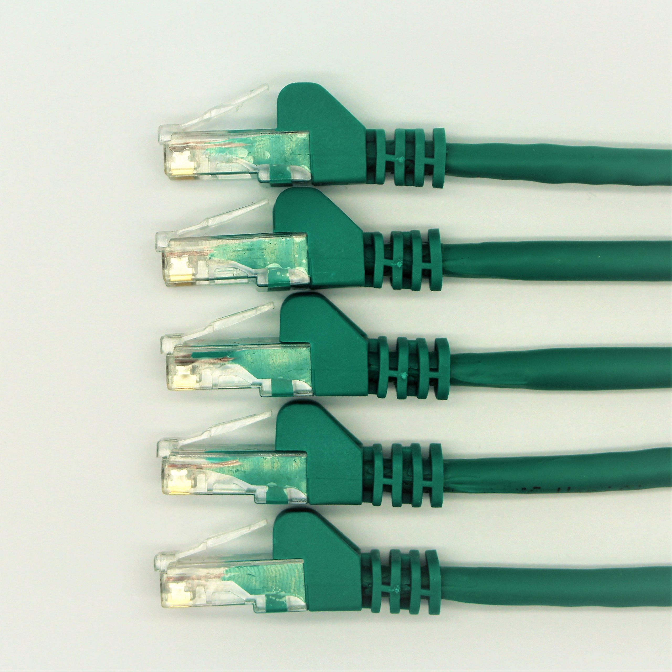 RGB Networks Ltd 5-Pack 0.3m RJ45 Cat 6 Ethernet Patch LAN Network Cable (5-Colour Bundle) - R1300A (0.3, Green)