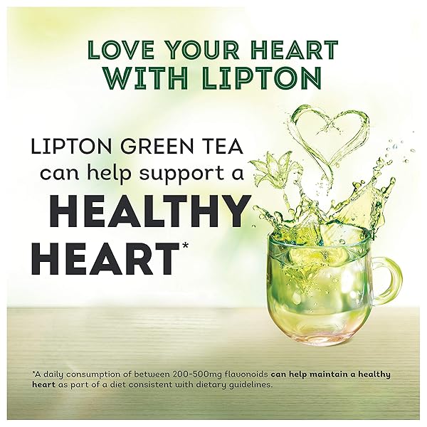 LIPTON GREEN TEA BAGS FLAVORED WITH OTHER NATURAL FLAVORS PURPLE ACAI BLUEBERRY CAN HELP SUPPORT A HEALTHY HEART 1.13 OZ 20 COUNT