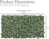 CHRISTOW Expanding Artificial Ivy Leaf Trellis 4 Pack 1m x 2m Outdoor view 7