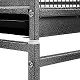 Yaheetech Large Bird Cage Flight Parrot Cage with Rolling Stand Black view 9