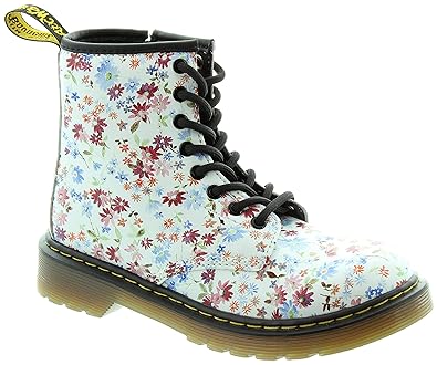 white floral doc martens