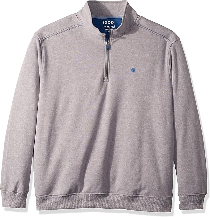 IZOD Men's Big and Tall Advantage Performance Quarter Zip Fleece