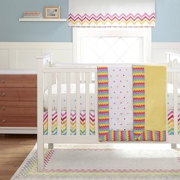 rainbow cot bedding