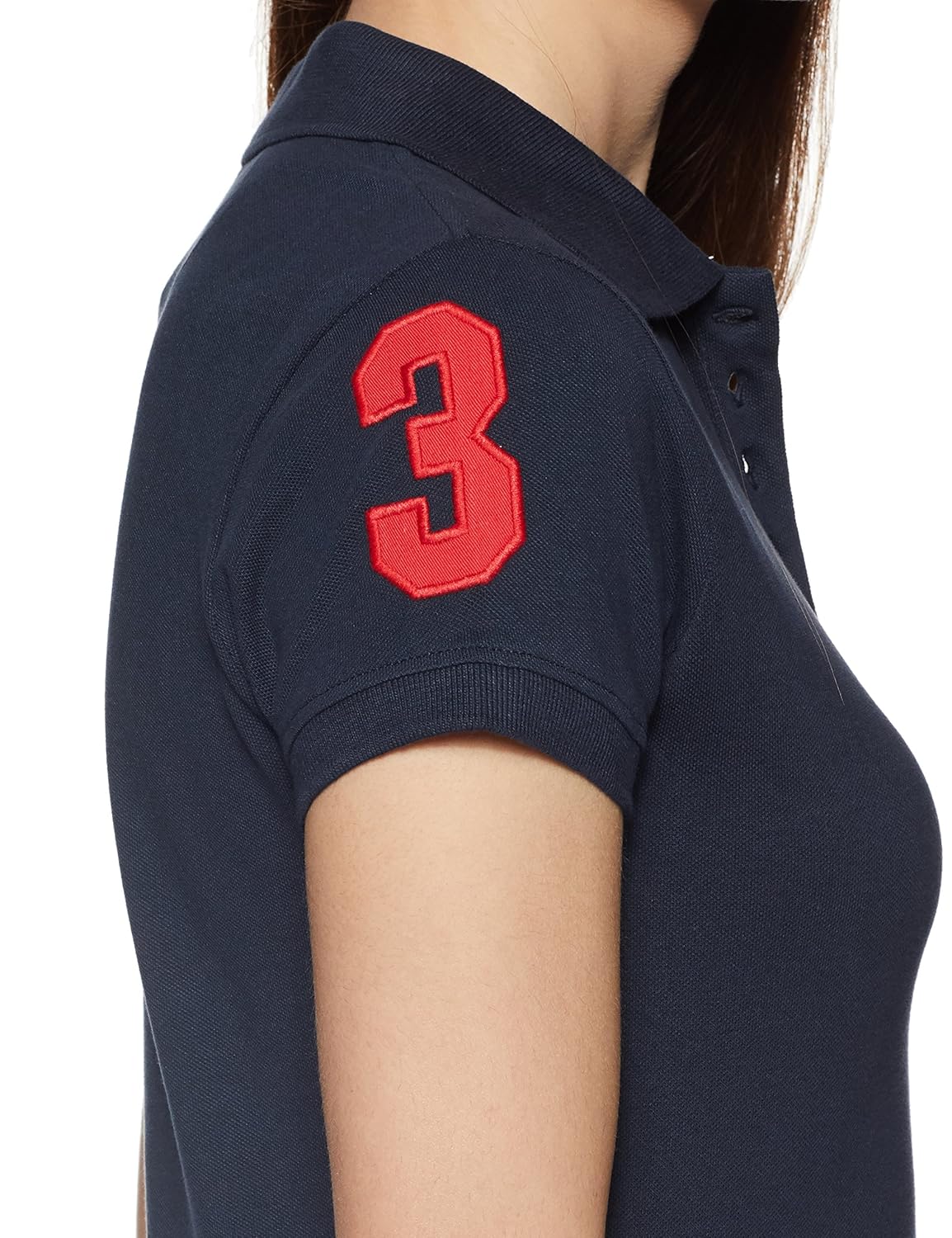 us polo association us polo women's band collar t-shirt