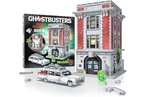 WREBBIT 3D Wrebbit3D 3D Puzzle Model of Ghostbusters Firehouse Headquarters | A Supernatural Adventure of 500 Pieces for Ghosts Hunters and Paranormal Activity Lovers