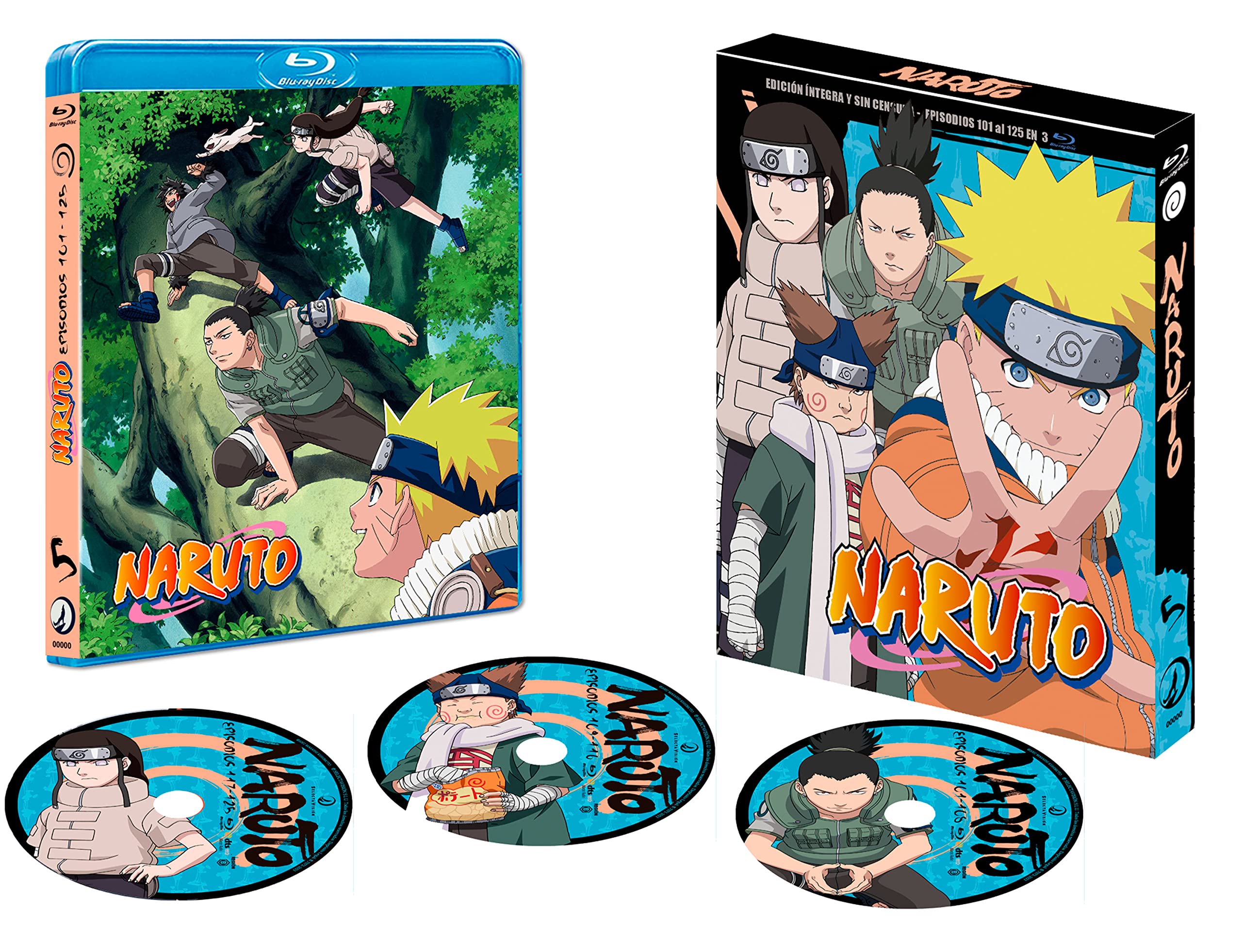 Naruto Box 5 - Episodios 101-125 - BD