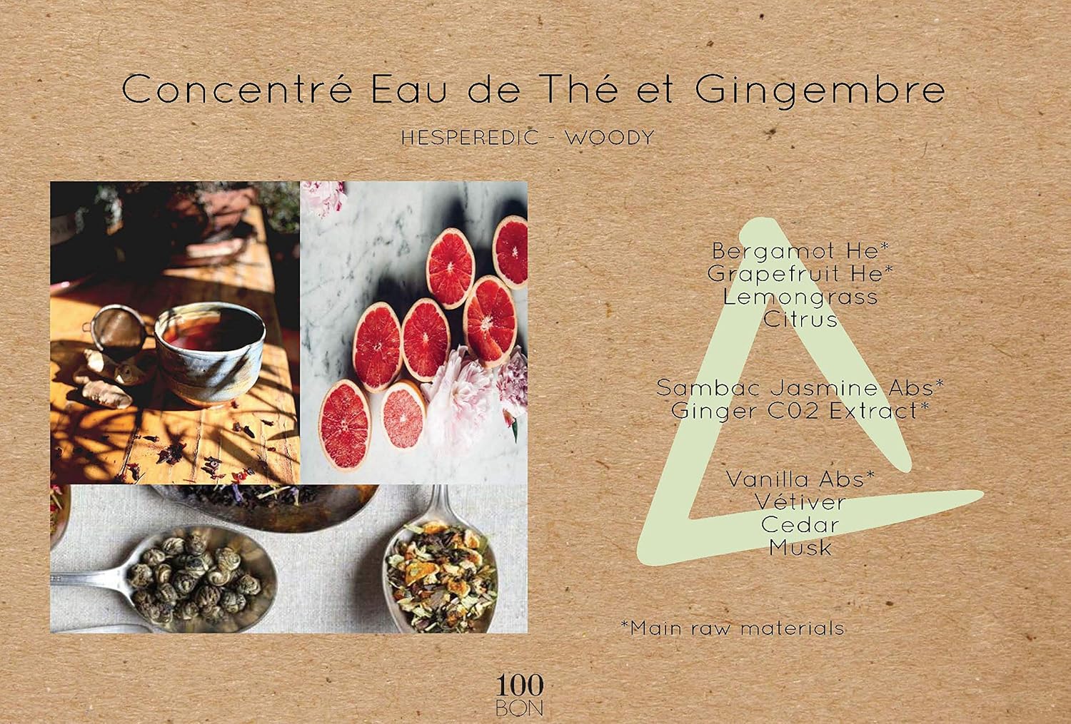 100 Bon Eau De The & Gingembre Concentre Eau de Parfum Spray, multicolor - Image 5