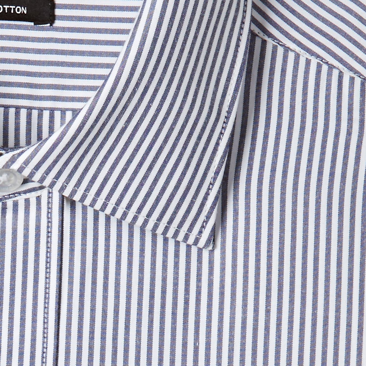 john players men's striped loose fit cotton formal shirt