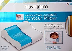 novaform memory foam pillow