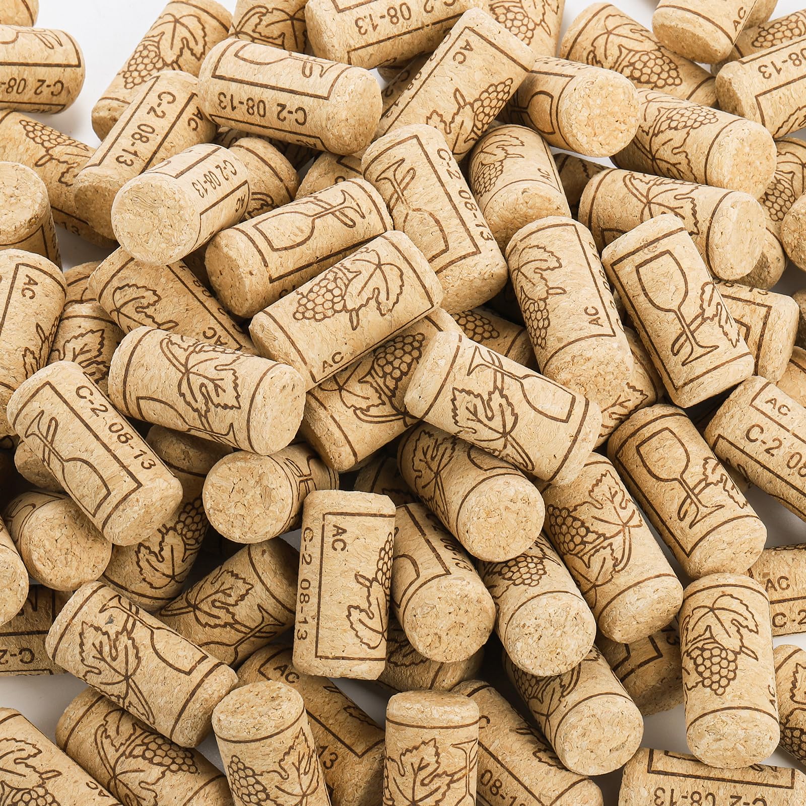 Lawei 150 Pcs Natural Wine Corks 44x22mm Premium Straight Cork Stopper Natural Wooden Corks Excellent for Bottled Wine, Beer Bottles, Liquor Bottles Cork