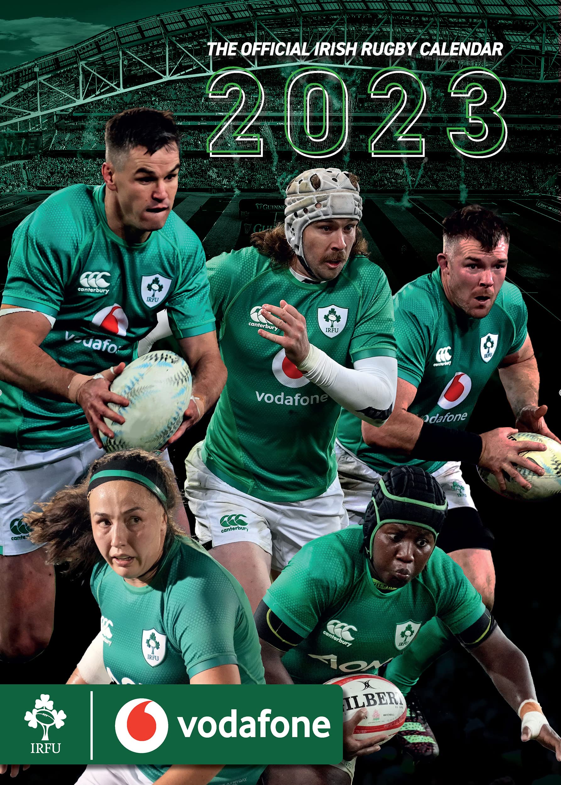 IRFU Irish Rugby Official 2023 A3 Wall Calendar