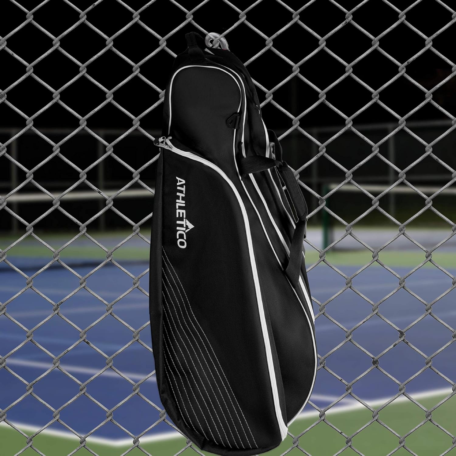 Athletico 6 Racquet Tennis Bag | Padded to Protect Rackets & Lightweight | Professional or Beginner Tennis Players | Unisex Design for Men, Women, Youth and Adults (Black) : Sports & Outdoors