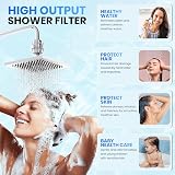 Aqua Earth Shower Filter Hard Water Chlorine Fluoride Softener Coconut Carbon view 3
