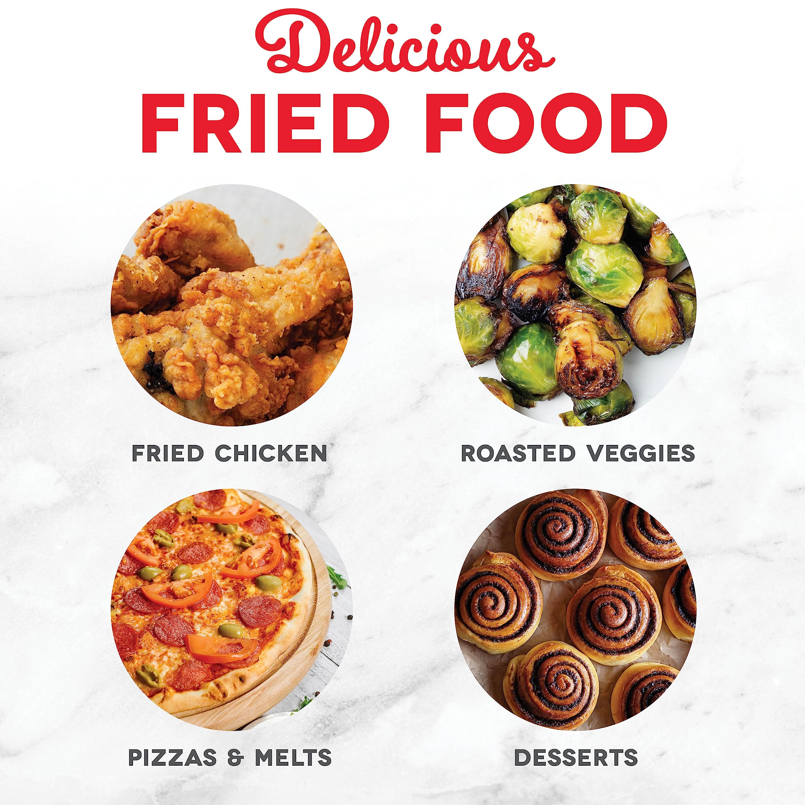 Freidora de aire eléctrica DASH Tasti-Crisp™, 2.6 cuartos, negra - Freidora de aire compacta para alimentos más saludables en minutos, ideal para espacios pequeños - Apagado automático, digital, 1000 vatios