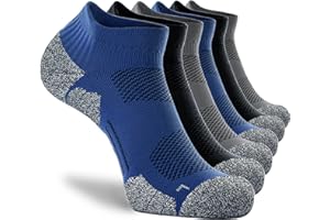 CWVLC Unisex Cushioned Compression Athletic Ankle Socks Multipack