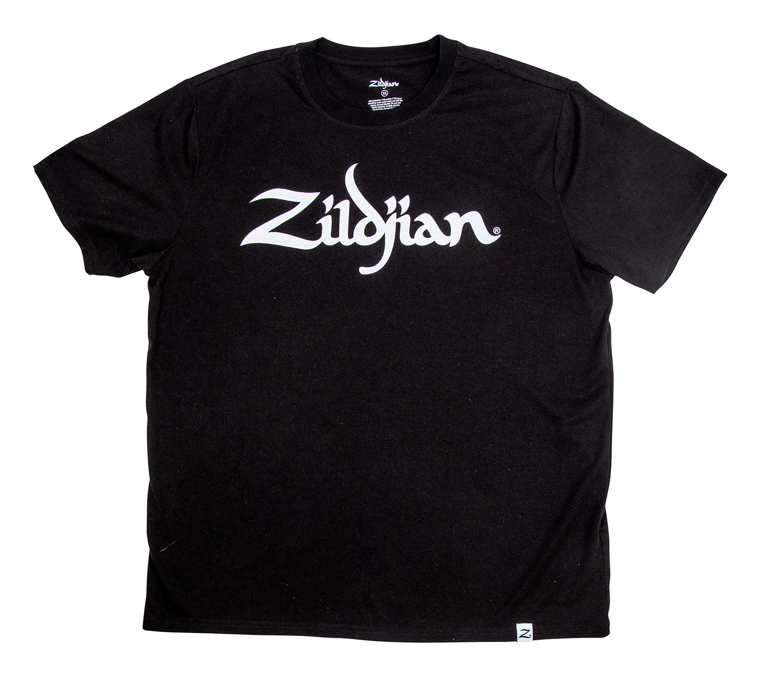 Zildjian Unisex Zildjian Classic Logo Tee Black T shirt, Black, XXL