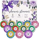 12pcs Aromatherapy Shower Steamers - Relaxation Birthday Christmas Set for Women and Men, Shower Bombs Tablets for Stress Relief and Self Care, Luxury Home Spa