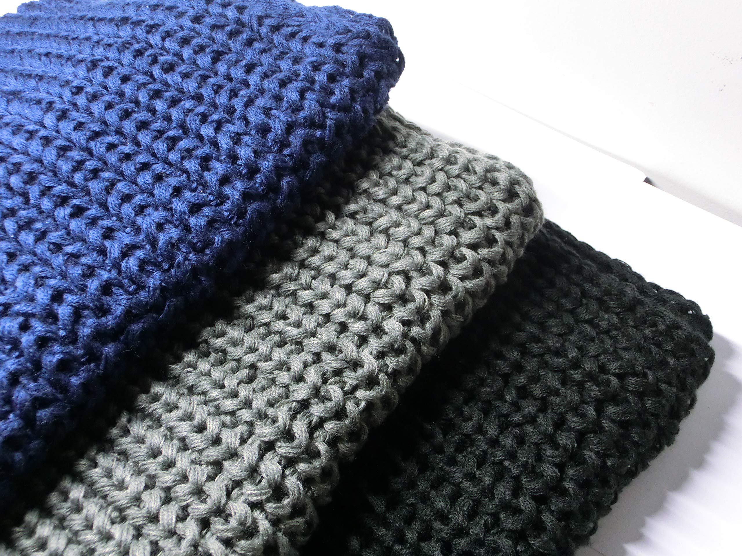 AMSTAR Womens Soft Warm Thick Ribbed Knit Winter Infinity Circle Loop Scarf AMSTAR Womens Soft Warm Thick Ribbed Knit Winter Infinity Circle Loop Scarf