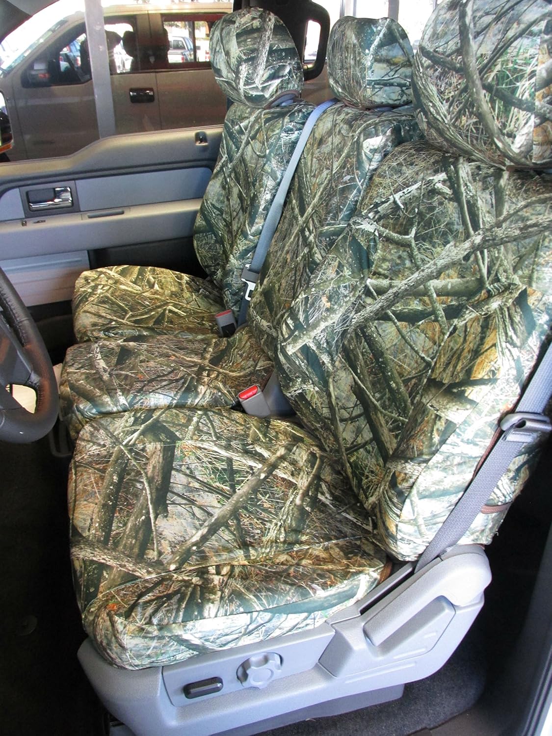 f250 bucket seats for sale on Amazon Com Durafit Seat Covers Made To Fit Ford F250 F350 F450 F550 Front 40 20 40 Split Seat Custom Seat Covers Opening Console Lost At Camo Endura Automotive