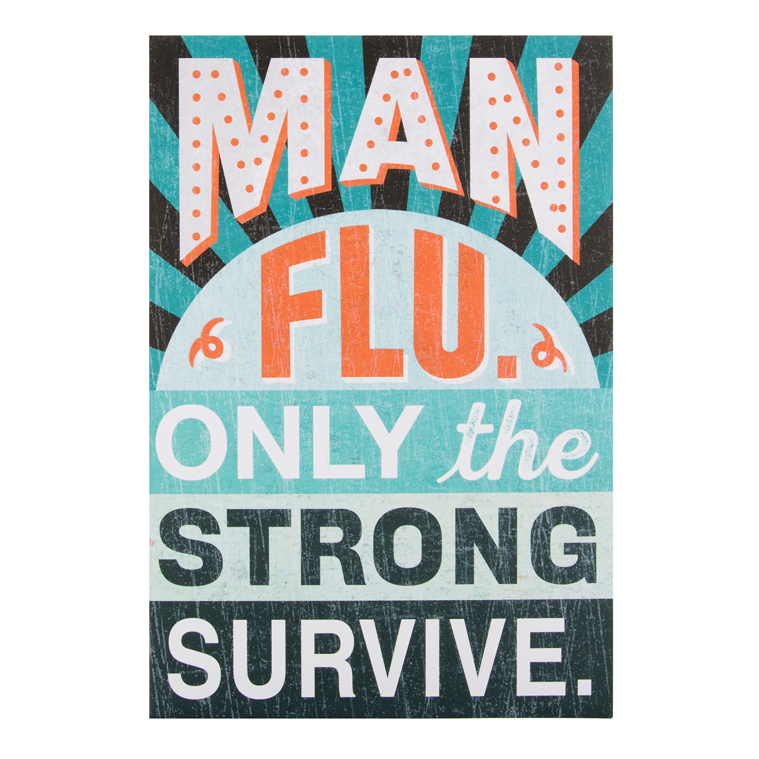 Hallmark Get Well Card "Man Flu" - Medium