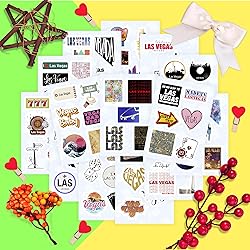 100Pcs Las Vegas Stickers for Water Bottle and