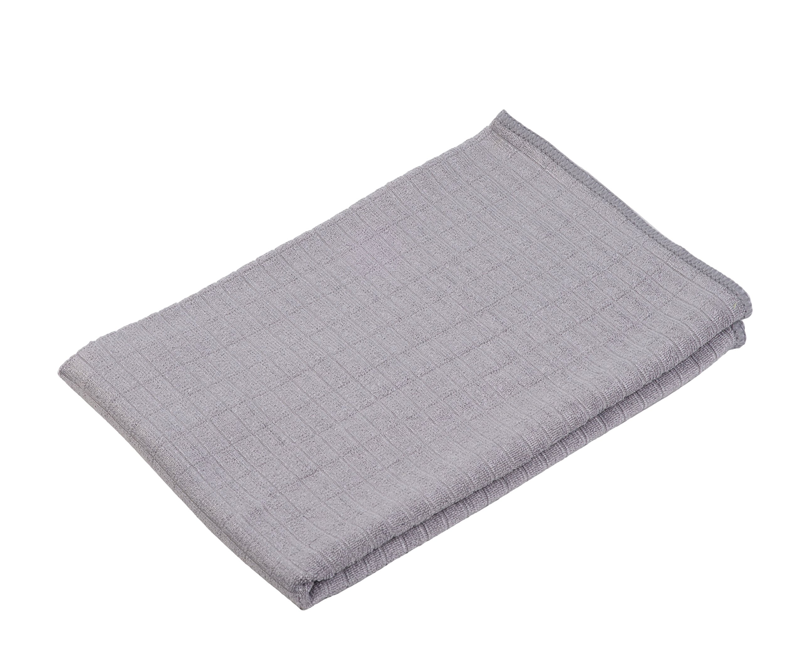 Gözze - Set of 3 Tea Towels, Microfibre, 50 x 70 cm - Anthracite
