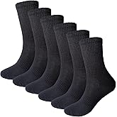 Womens Anti Odor Blister Resistant Seamless Breathable Cotton Crew Running Hiking Dress Socks,Size 6-10