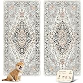 nunubaby Washable Pee Pads for Dogs, Stylish, Non-Slip and Leak-Proof Pee Pads. Reusable Potty Pads for Dogs for Crates and Floors.(Beige/Multi, 36" x72" )